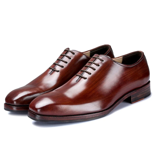 Dornford Wholecut Oxford Shoes – Cognac Brown Leather