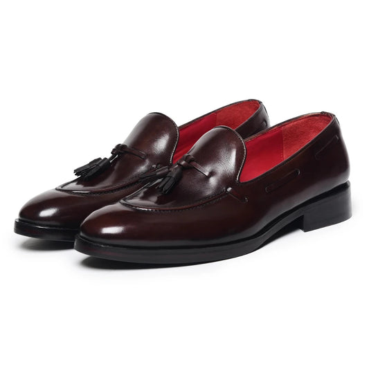 Dornford Windsor Tassel Loafers – Dark Brown Leather