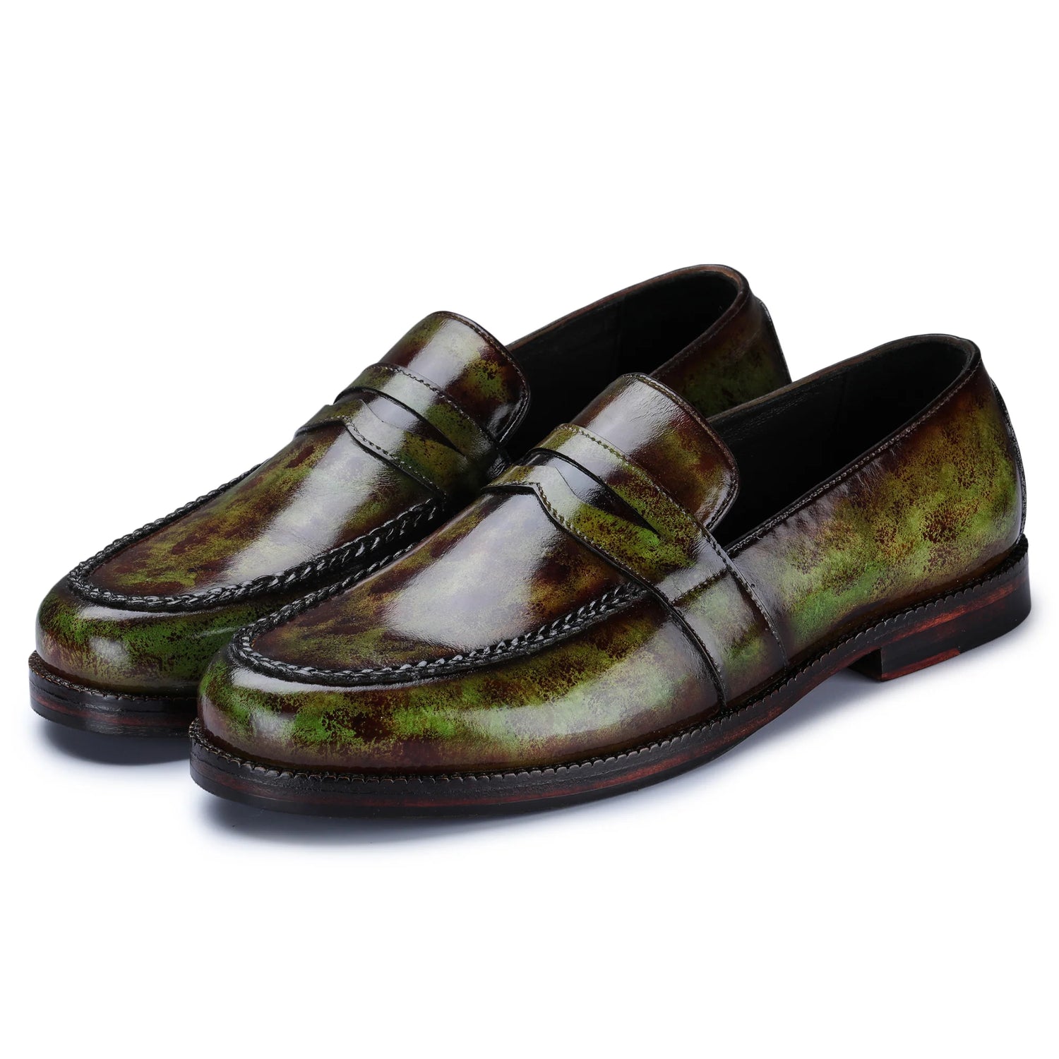 Dornford Milano Penny Loafer – Forest Burnished Patina