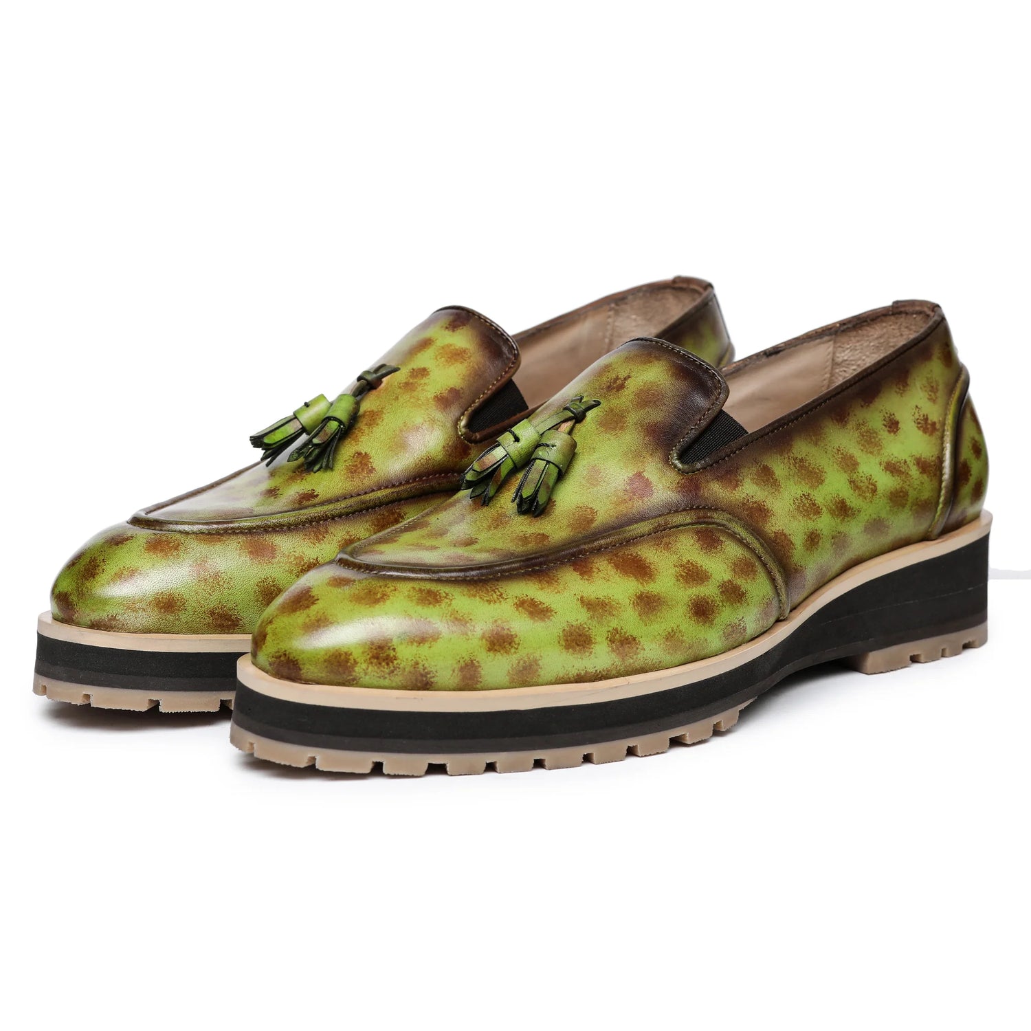 Dornford Milano Tassel Loafer – Olive Patina