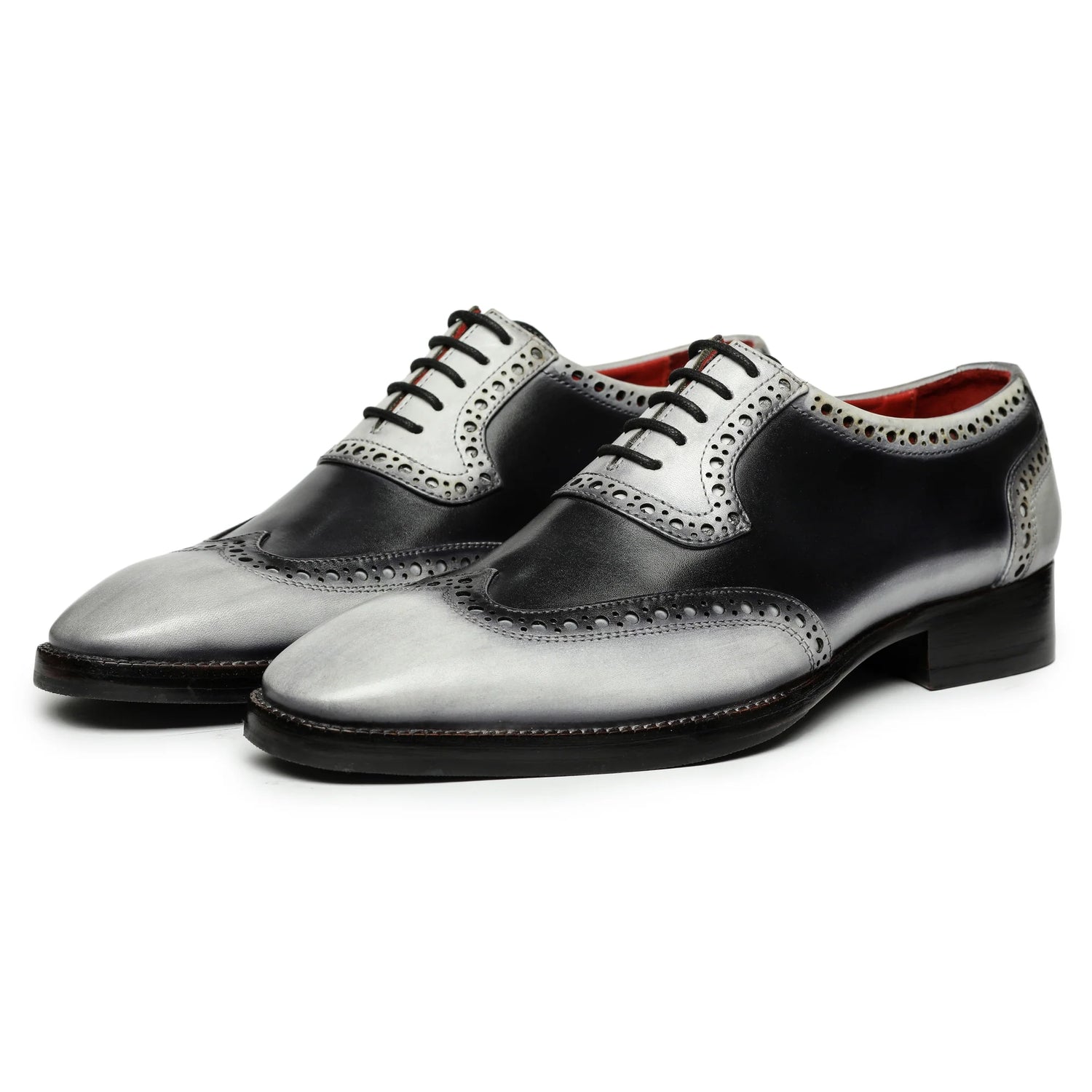 Dornford Nocturne Split Wingtip Oxford – Monochrome Edition