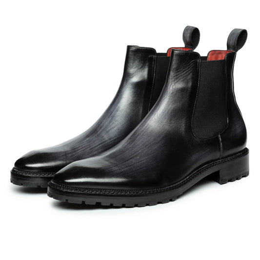 Dornford Burnished Chelsea Boots – Midnight Black