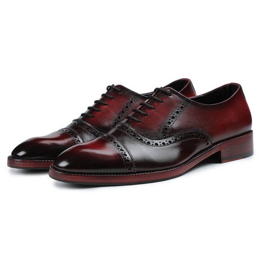 Dornford Ravello Cap-Toe Oxford – Oxblood Patina