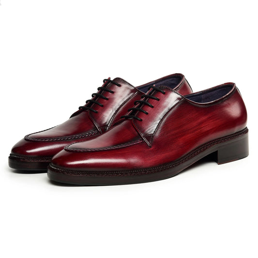 Dornford Classic Derby – Crimson Burnished Apron Toe