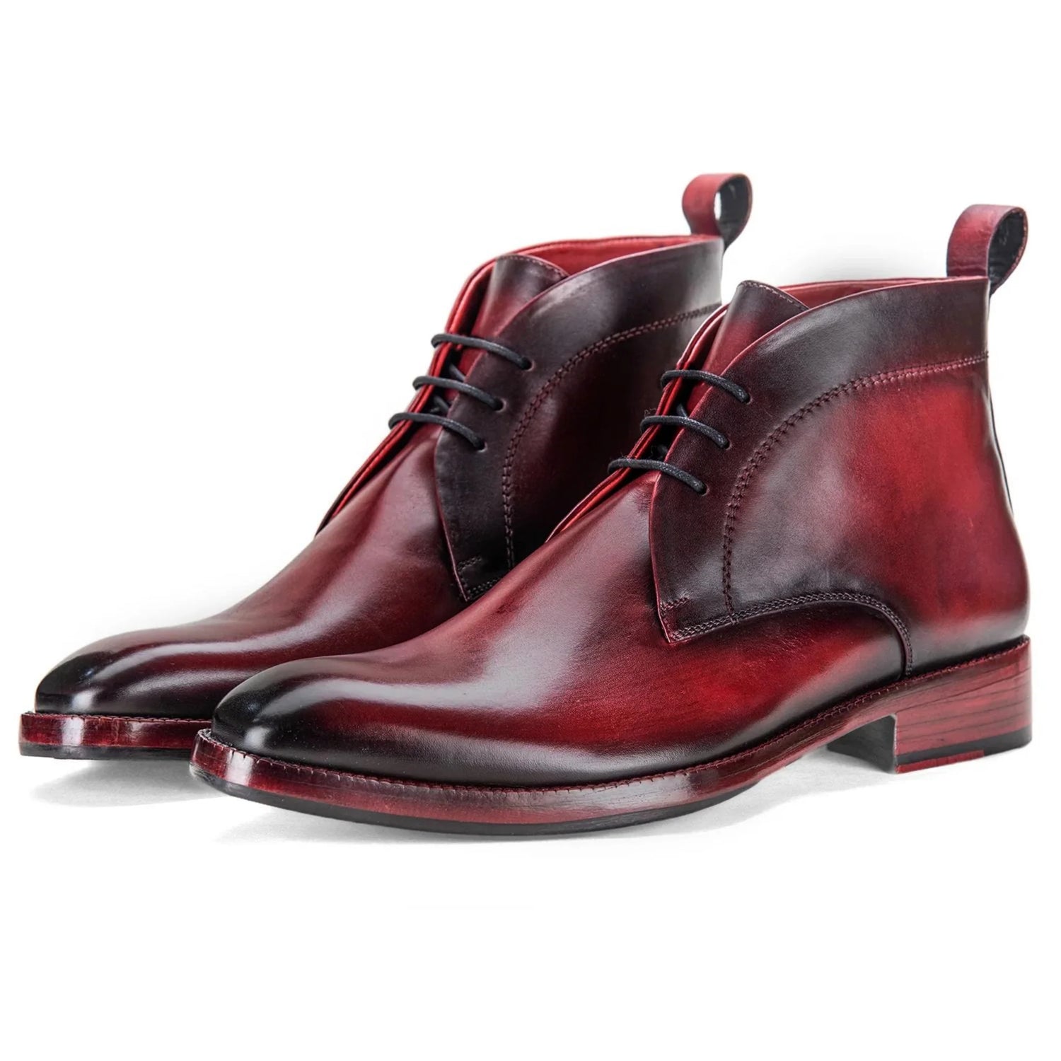 Dornford Chukka Boots – Crimson Red