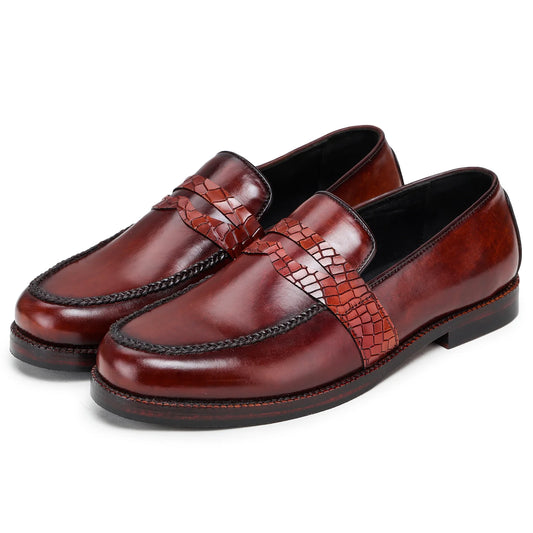 Dornford Roma Penny Loafer – Burnished Cognac Luxe