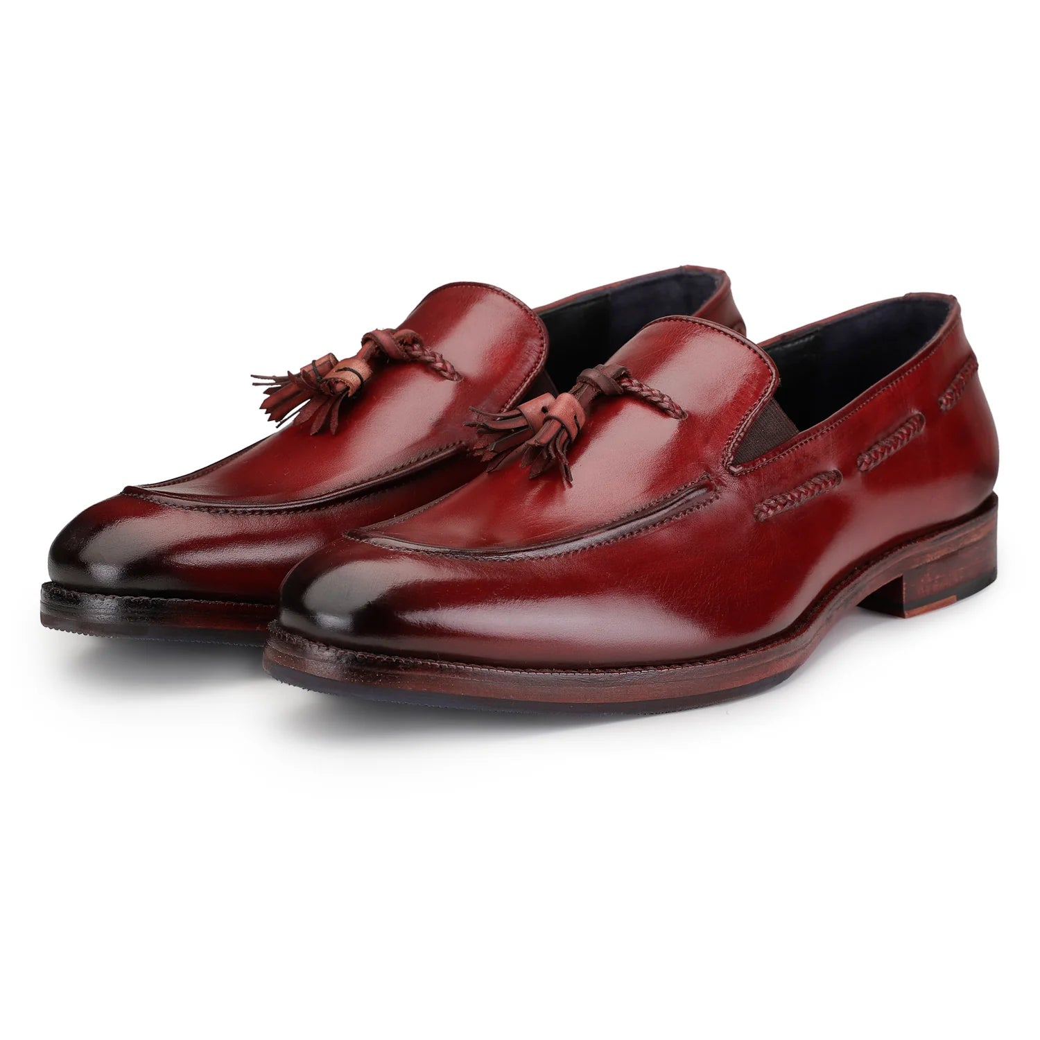 Dornford Firenze Tassel Loafer – Wine Red