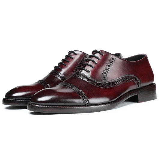 Dornford Meridiem Cap-Toe Oxford – Deep Burgundy