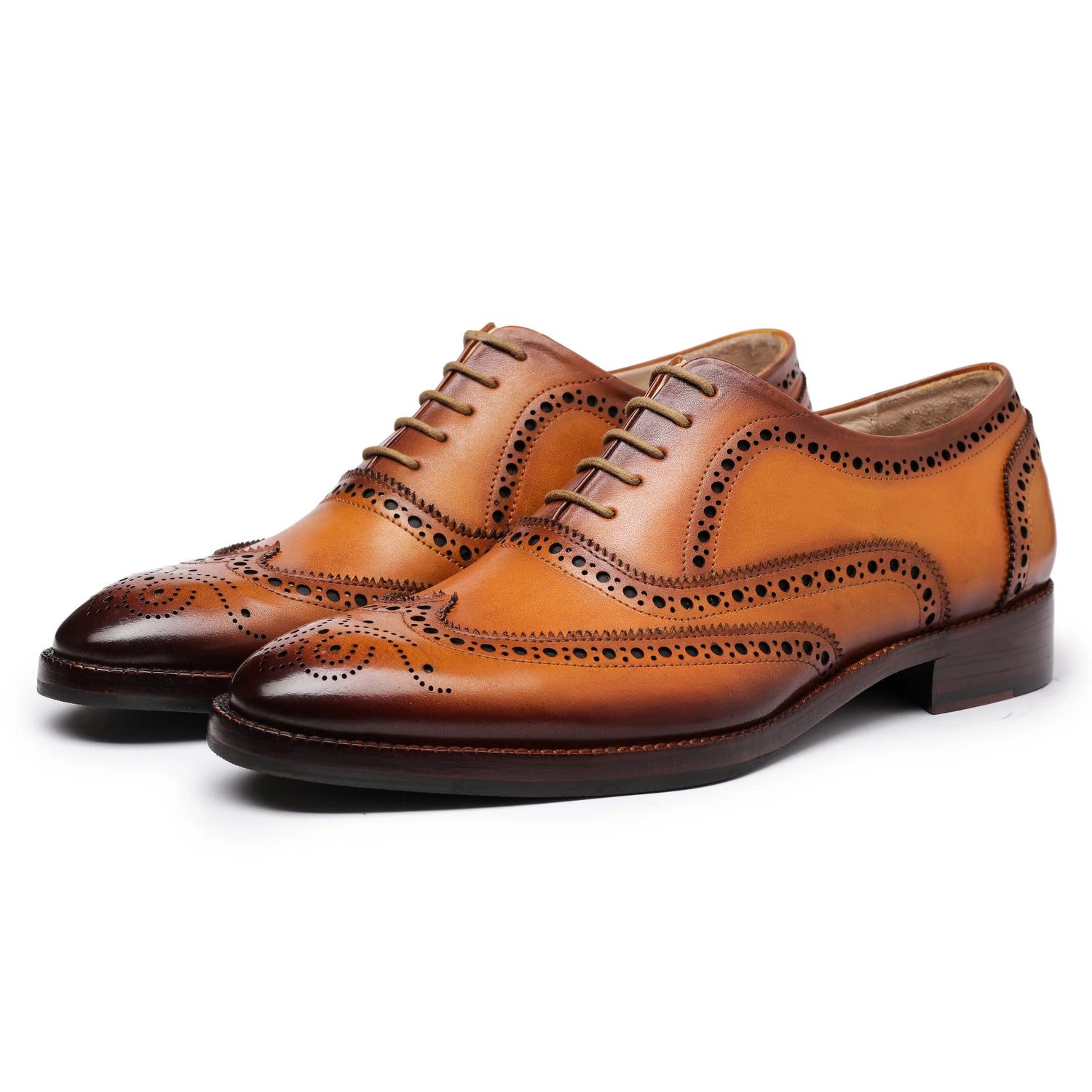 Dornford Elmsley Wingtip Oxford – Burnished Tan