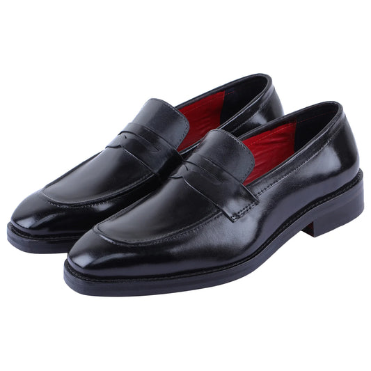 Dornford Classic Penny Loafer – Black Leather