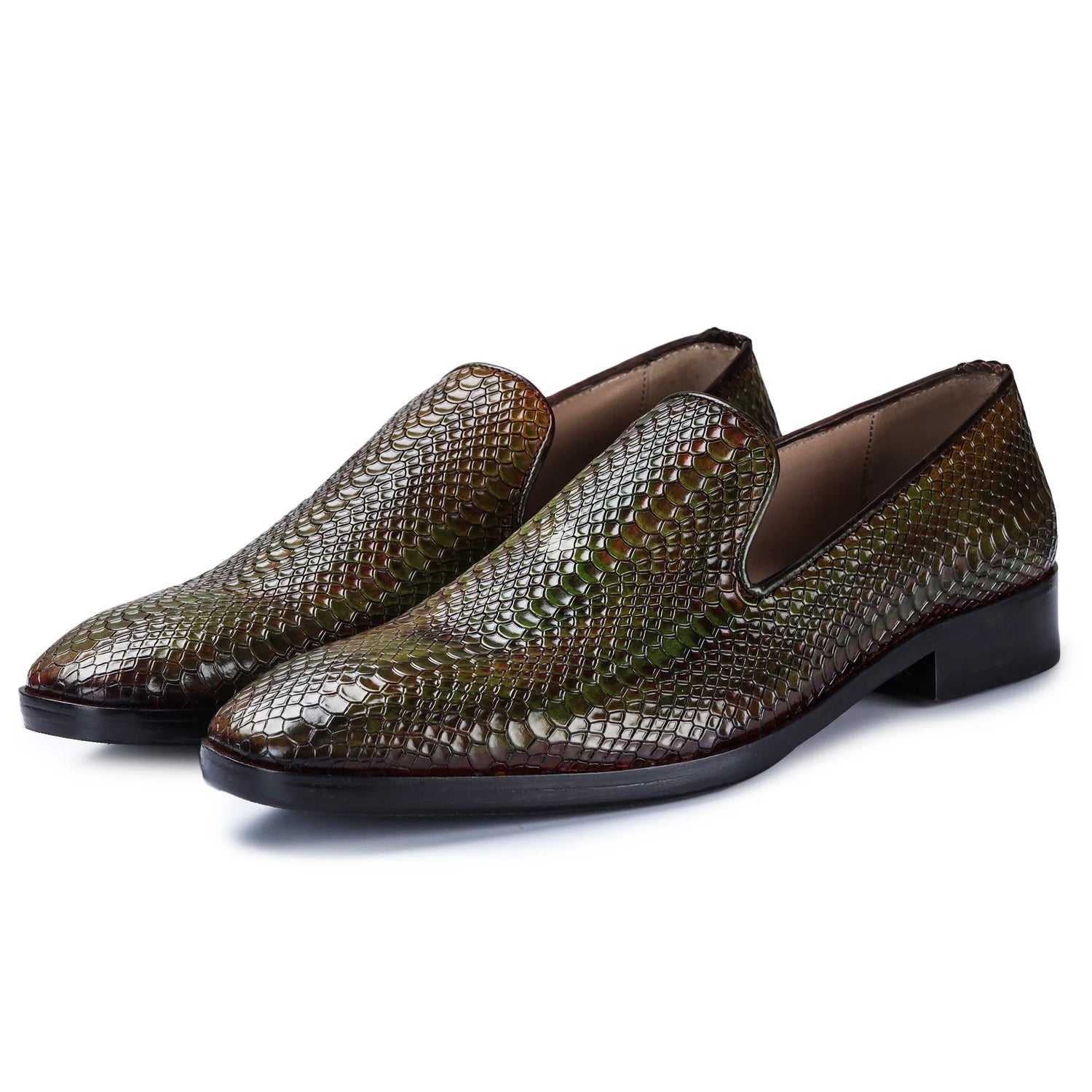 Dornford Veneto Loafer – Textured Olive