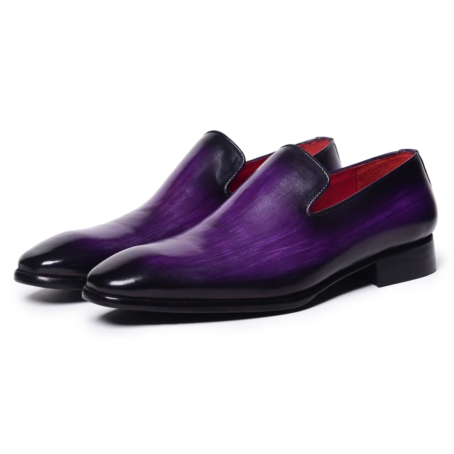 Dornford Venetian Loafers – Royal Purple Hand-Burnished Leather