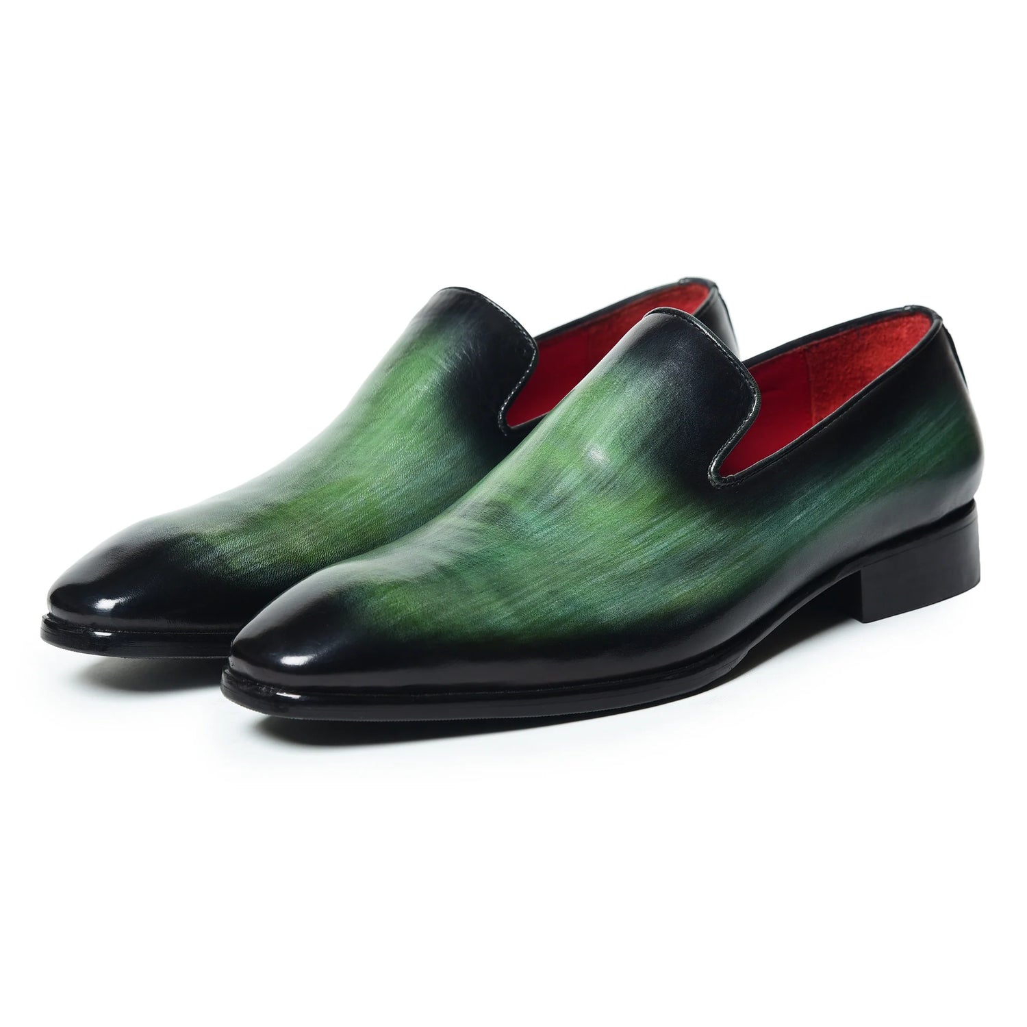 Dornford Venetian Loafers – Emerald Green Hand-Burnished Leather