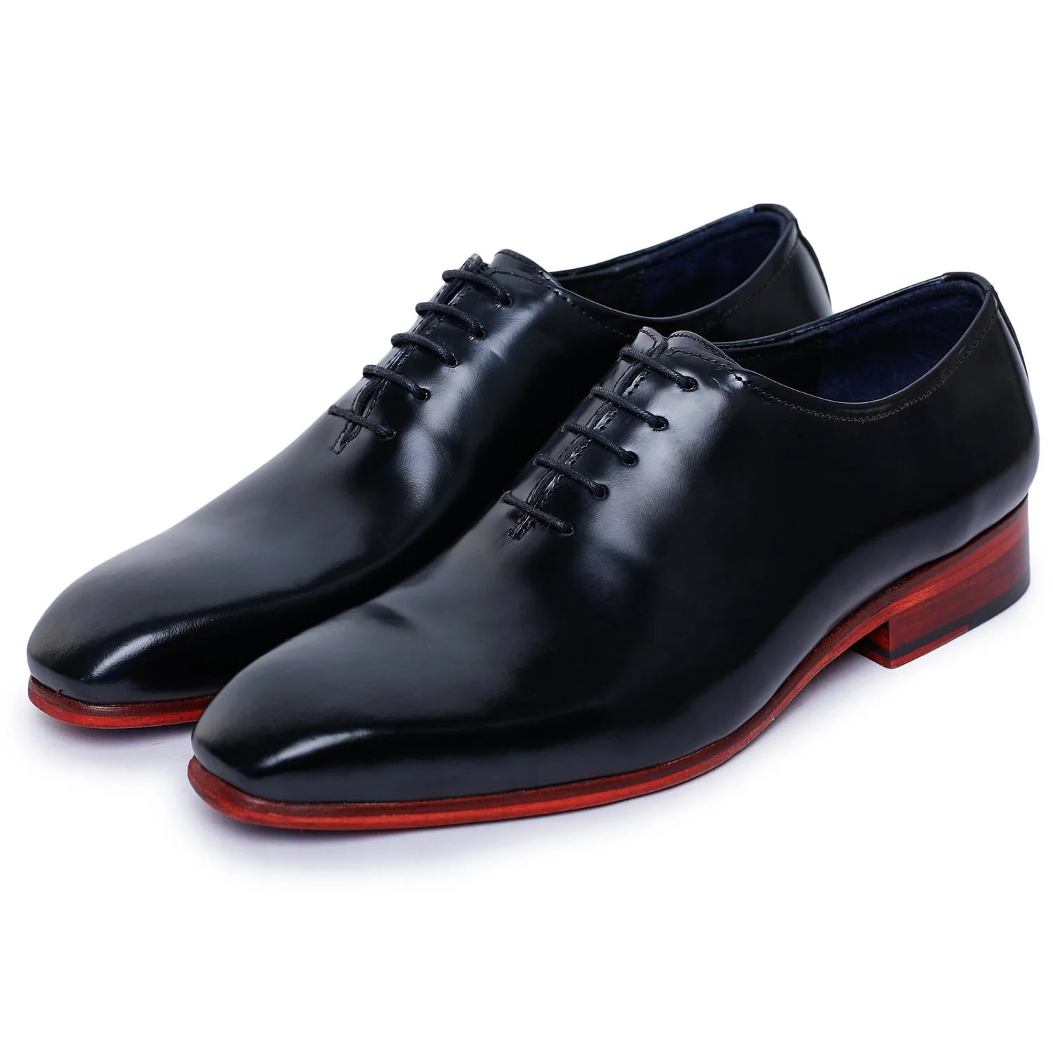 Dornford Noir Sovereign Wholecut Oxford – Black & Crimson Sole