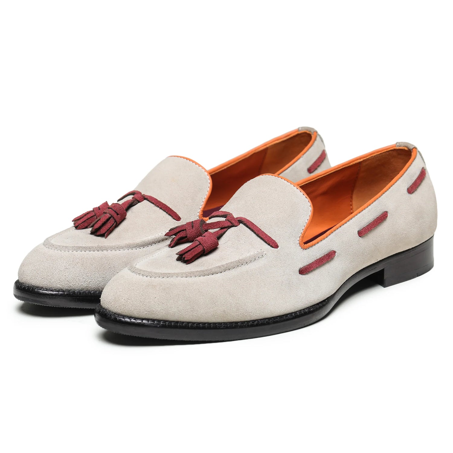 Dornford Siena Tassel Loafer – Ivory Suede