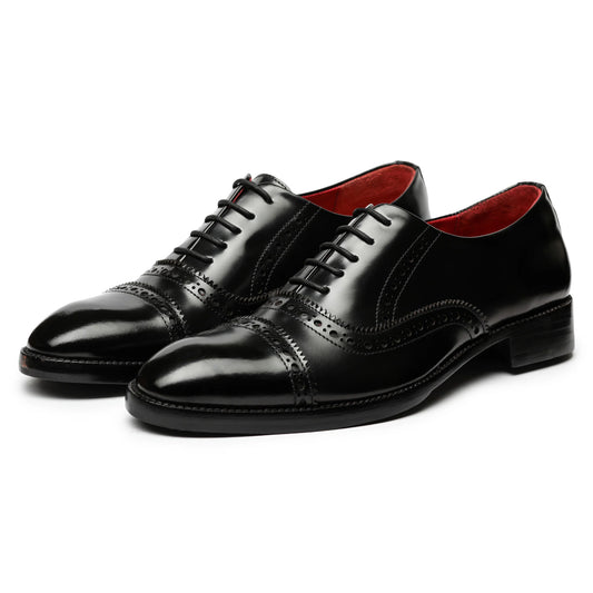 Dornford Blackridge Cap-Toe Oxford – Classic Black