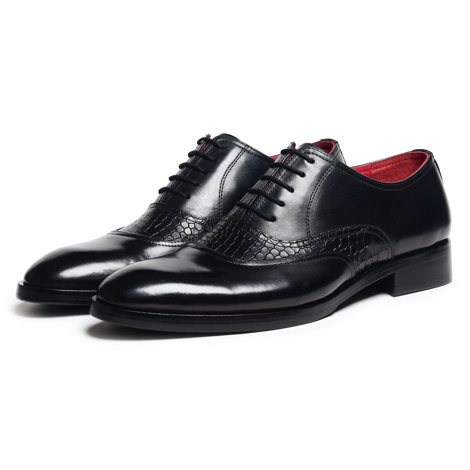 Dornford Plain Toe Oxford Shoes – Black Leather