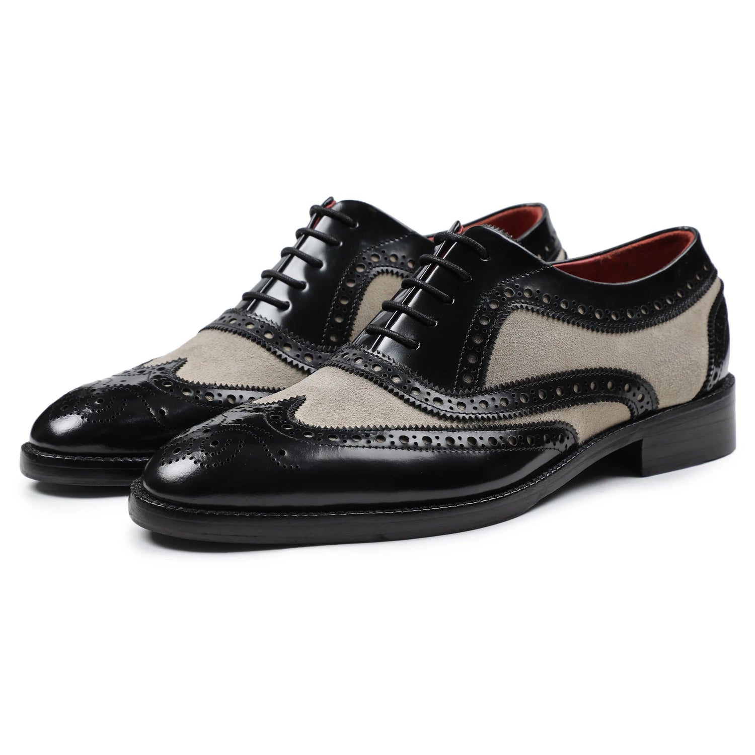 Dornford Noir Suede Wingtip Oxford