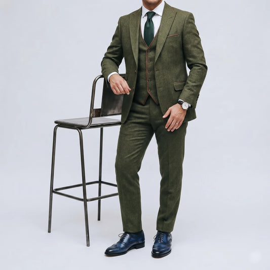 Dornford Azureon Wingtip Oxford – Blue Patina