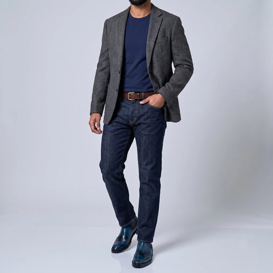 Dornford Burnished Chelsea Boots – Ocean Teal