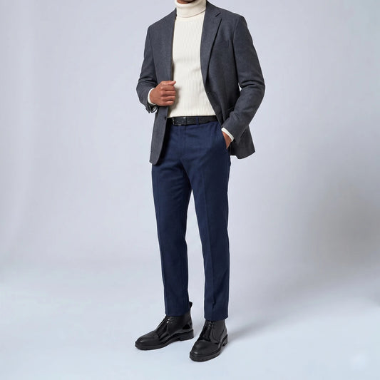 Dornford Cap Toe Derby Boots – Gloss Black & Textured Leather