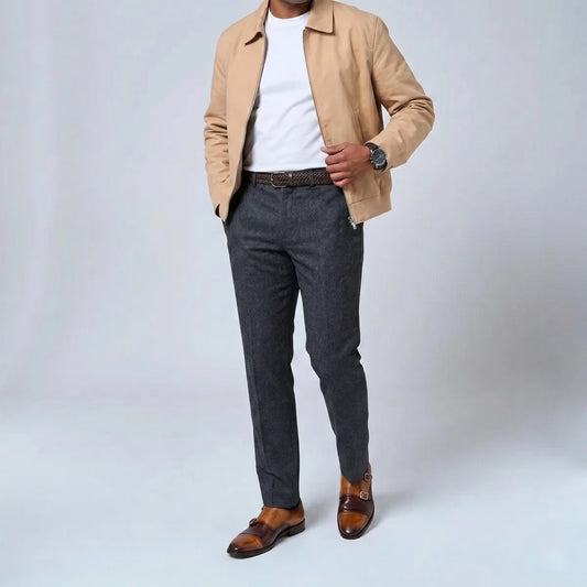 Dornford Captoe Double Monk Strap – Tan & Deep Brown Patina