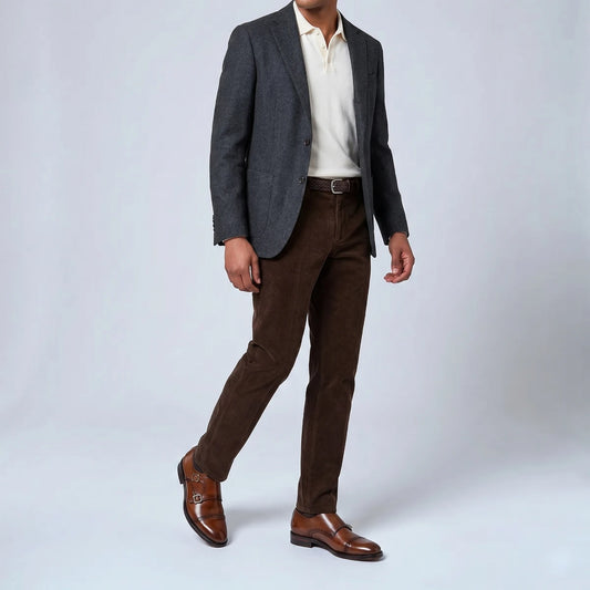 Dornford Classic Double Monk Strap – Rich Brown Finish