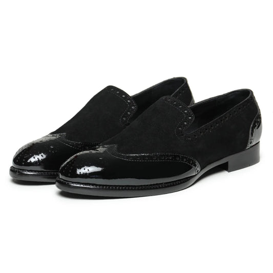 Dornford Verona Loafer – Black & Suede
