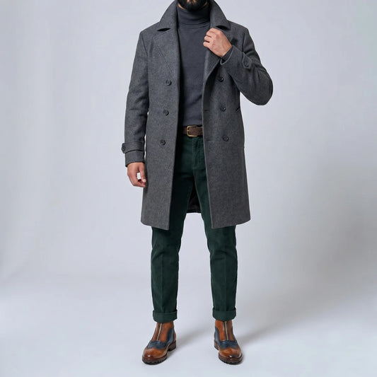 Dornford Dual-Tone Brogue Zip Boots – Vintage Tan & Indigo