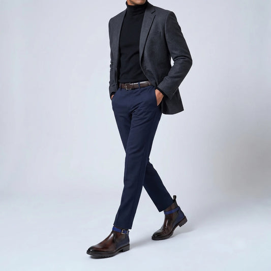 Dornford Dual Tone Strap Jodhpur Boots – Brown & Blue