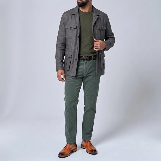 Dornford Gradient Leather Chukka Boots – Tan to Midnight Blue