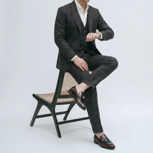 Dornford Luxe Penny Loafer – Dual Tone Brown Finish