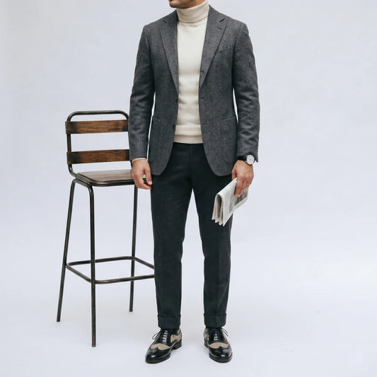Dornford Noir Suede Wingtip Oxford