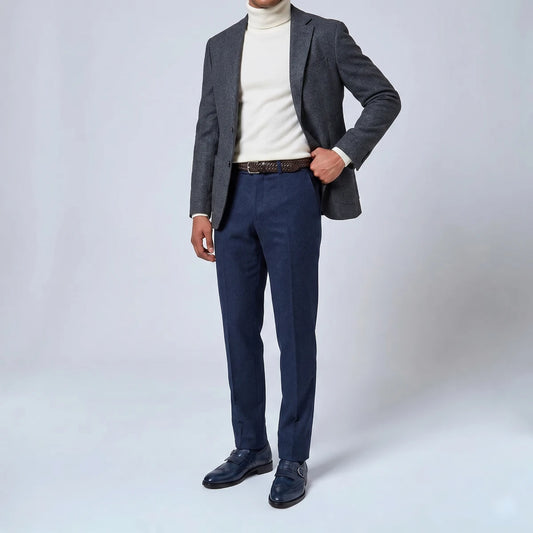 Dornford Wingtip Monk Strap – Midnight Blue Kiltie